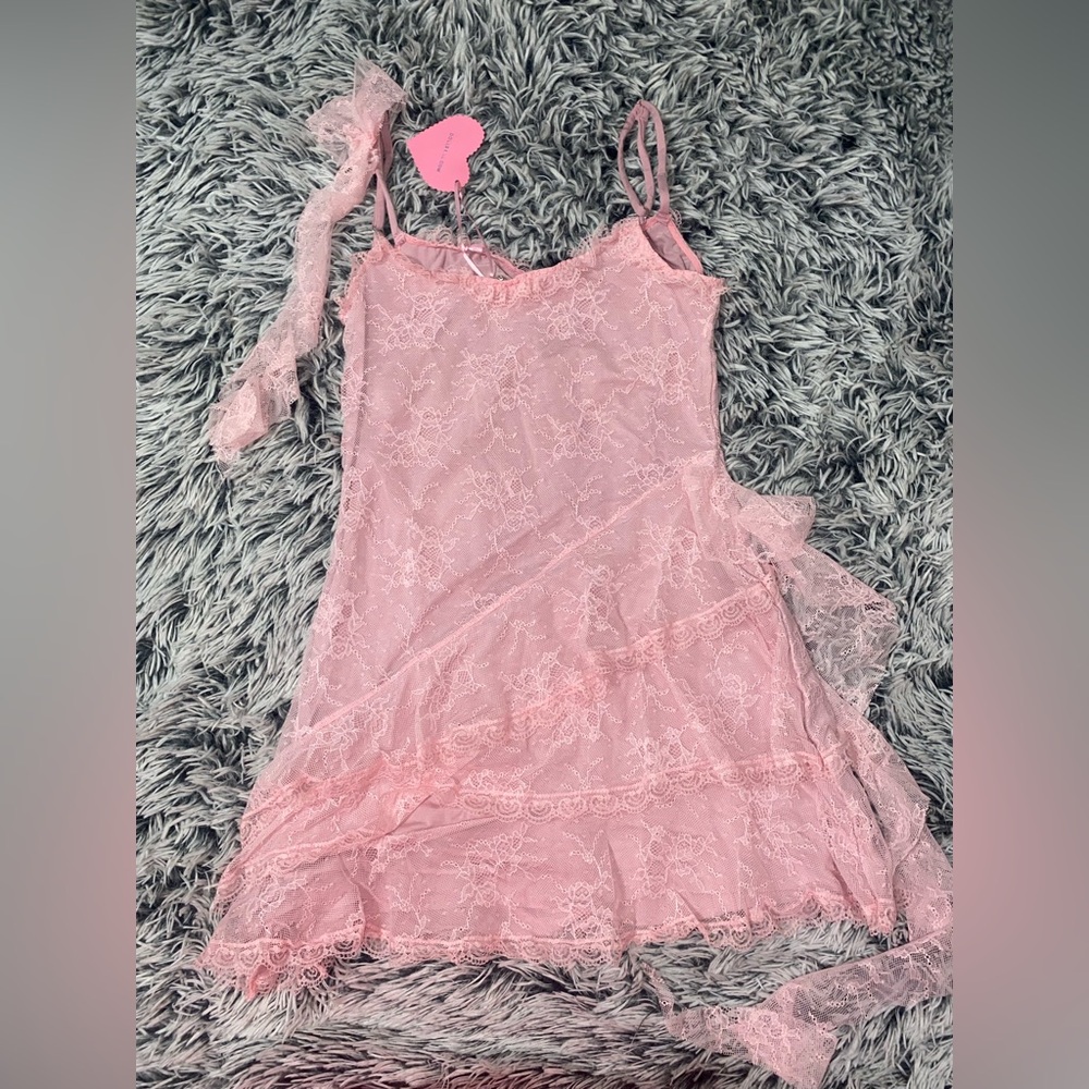 Sugar Thrillz Pink Jellyfish lace babydoll Dress - Picture 6 of 9